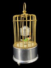 German Kaiser Music Box Brass Bird Cage Alarm Clock Mechanical Key Wound VG for sale  Shipping to South Africa