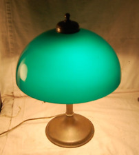 Vintage desk lamp, brass base, emerald green glass shade, Emeralite style for sale  Shipping to South Africa