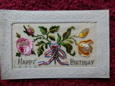 Happy birthday embroidered for sale  EXETER