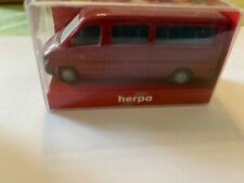 Used, Herpa 042543 Mercedes Benz T 1 N Sprinter Bus Wine Red with Original Packaging 1:87 Ho for sale  Shipping to South Africa