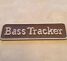 Old BASS TRACKER Boat Plastic Emblem~Dash~Interior~Brown~Fishing Boat~NOS for sale  Shipping to South Africa