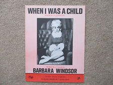 Barbara windsor. child for sale  Shipping to Ireland