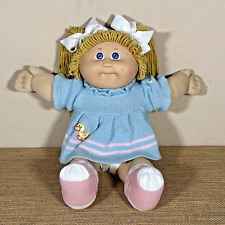 Vestido de pato Cabbage Patch Kid 1985 niña HM 3 caramelo Dbl pony OK ojos azules segunda mano  Embacar hacia Argentina