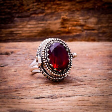 RED GARNET POISON RING 925 STERLING SILVER HANDMADE POISON RING WOMEN RING for sale  Shipping to South Africa