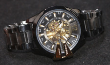 Luxury NIB Diesel ONLY THE BRAVE Automatic Skeleton Black Dial Men Wrist Watch for sale  Shipping to South Africa