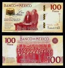 🇲 🇽 México, billete de 100 pesos conmemorativa 2017 Uncirculated segunda mano  Embacar hacia Mexico