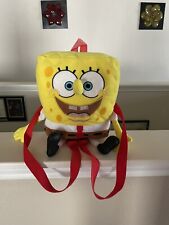 Mochila pequena de pelúcia Bob esponja calça quadrada Nickelodeon alças vermelhas 2002 comprar usado  Enviando para Brazil