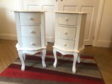 White bedside cabinets for sale  ROMFORD