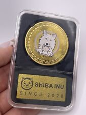 Shiba Inu Moneta Pamiątka w plastikowym przezroczystym etui ochronnym  na sprzedaż  Wysyłka do Poland