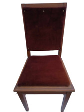 Chaise design élégante en bois et velours bordeaux - style contemporain et confo comprar usado  Enviando para Brazil