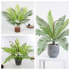 9 cabezas plantas de plástico falso helecho artificial ramo hojas de palma verde decoración del hogar segunda mano  Embacar hacia Argentina