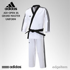 Uniforme Adidas ADI-OPEN 3S GRAND MASTER (3 rayas) Taekwondo TKD Dobok Abierto, usado segunda mano  Embacar hacia Argentina