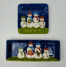 Snowmen plate tray for sale  Floyds Knobs