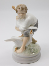 Usado, "Estatuilla de porcelana Royal Copenhagen niño ganso ladrón gansos #2139 Dinamarca 7" segunda mano  Embacar hacia Argentina