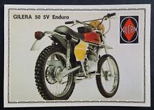 Vignette PANINI Super Moto n°63 GILERA 50 5V Enduro Sticker Aufkleber 1975 segunda mano  Embacar hacia Argentina