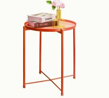 Metal End Table Small Side Table, Terracota Round Coffee Table  for sale  Shipping to South Africa