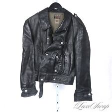 mens vintage leather motorcycle jacket for sale  Oyster Bay