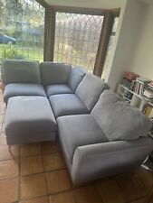 Grey shaped sofa for sale  SLOUGH