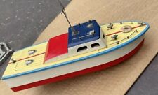 1950's WOOD CHRIS CRAFT CABIN CRUISER STYLE  TOY BOAT BATTERY OPERATED JAPAN for sale  Shipping to South Africa