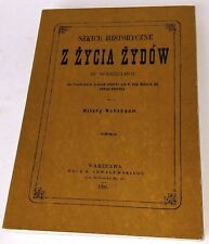 Hilary Nussbaum: Szkice historyczne z życia Żydów w Warszawie. Reprint WAiF 1989 na sprzedaż  PL