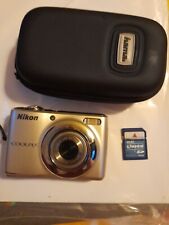 Used, Nikon Coolpix L21 Kompaktkamera 8,0-MP silber 2gb Sd Karte for sale  Shipping to South Africa