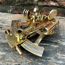Collectible Antique Nautical Brass Sextant Working German Marine Maritime Gift for sale  Shipping to South Africa