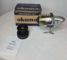 Used, Okuma Avenger AV 80 Heavy Duty 7BB Spinning Reel Spooled 15lb Test Extra Spool for sale  Shipping to South Africa
