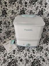 Papablic Baby Bottle Electric Steam Sterilizer & Dryer White & Aqua NEW IN BOX  for sale  Shipping to South Africa