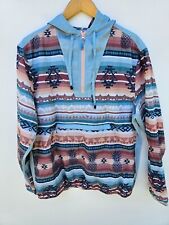 Chubbies Hooded  Windbreaker (M) Ultra Lightweight Tribal Southwestern Design, used for sale  Shipping to South Africa
