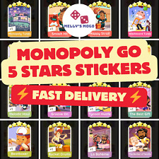Conjunto de adesivos Monopoly GO 5 estrelas 13-21 (entrega rápida) comprar usado  Enviando para Brazil