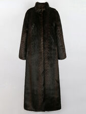 Used, Women Winter Extra Long Thick Warm Faux Fur Coat Stand Collar Maxi Overcoat  for sale  Shipping to South Africa