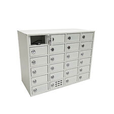 Returned Item 23 Slot USB Cellphone Locker Storage Charging Station Class Camp for sale  Shipping to South Africa