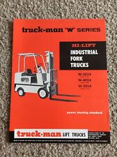 1960s Truck-Man lift trucks, W-series, original factory printed sales literature for sale  Longview
