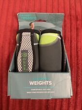 NEW Gaiam Restore 2 lb Walking Weights Soft Grip Mesh Strap Secure Hold for sale  Shipping to South Africa