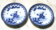 2 Karako Nabeshima Plates Small Arita Ware Japanese Antique Porcelain for sale  Shipping to South Africa