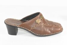 Tsonga Brown Mule Slide Sandal Women's Size 7 Leather Heels Made in South Africa for sale  Shipping to South Africa
