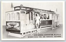 San Francisco~Bathing Beauty on Trolley~Postmasters Association Convention~1953 tweedehands  verschepen naar Netherlands