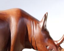 Wooden rhinoceros handsome for sale  WESTON-SUPER-MARE