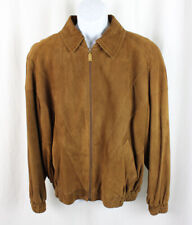 Zilli Auth Men's Tan Suede Zip Outerwear Jacket XL for sale  Shipping to South Africa