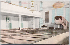 Cartão postal vintage Alexandria Virginia Christ Church 1910 bancos Pew costas divididas comprar usado  Enviando para Brazil