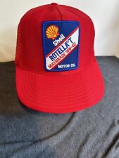 Antigo Shell Rotella T óleo de motor 15W-40 vermelho Snapback boné caminhoneiro patch malha HB6 comprar usado  Enviando para Brazil