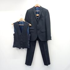 Lambretta Boys Slim Fit Suit 34R W28R Navy Blue 3 Piece Formal RMF06-SM for sale  Shipping to South Africa
