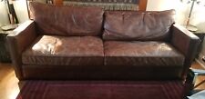 Distressed leather sofa for sale  LONDON