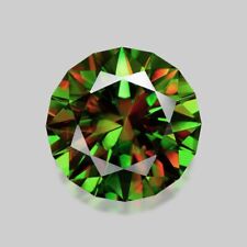 4.53cts EXQUISITE CUSTOM ROUND CUT NATURAL RARE AFGHANISTAN CHROME SPHENE for sale  Shipping to South Africa