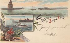Uruguay 1899: Montevideo post card  from Buenos Aires to Erfurt comprar usado  Enviando para Brazil