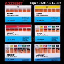 Dental Gutta Percha Points Taper 0.02/0.04/0.06 15#-40# f Endo Use AZDENT , usado comprar usado  Enviando para Brazil