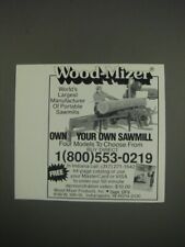 1990 Wood-Mizer Sawmill Ad - Wood-Mizer World's Largest manufacturer for sale  Madison Heights