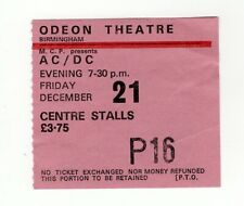 Bon scott ticket for sale  PRESTON