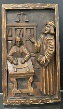 Carved wood relief for sale  UK
