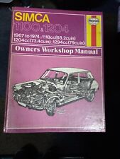Haynes manual simca for sale  BILSTON